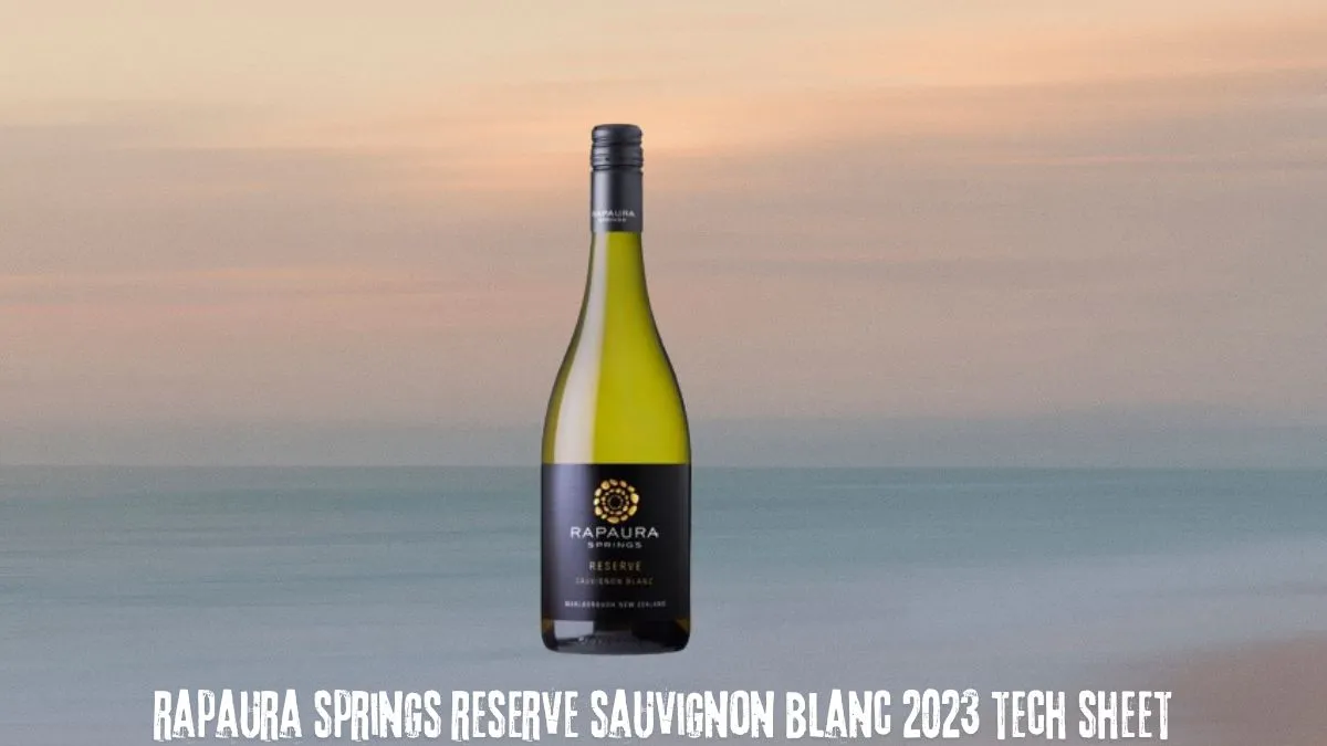 rapaura springs reserve sauvignon blanc 2023 tech sheet​