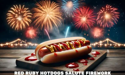 red ruby hotdogs salute firework