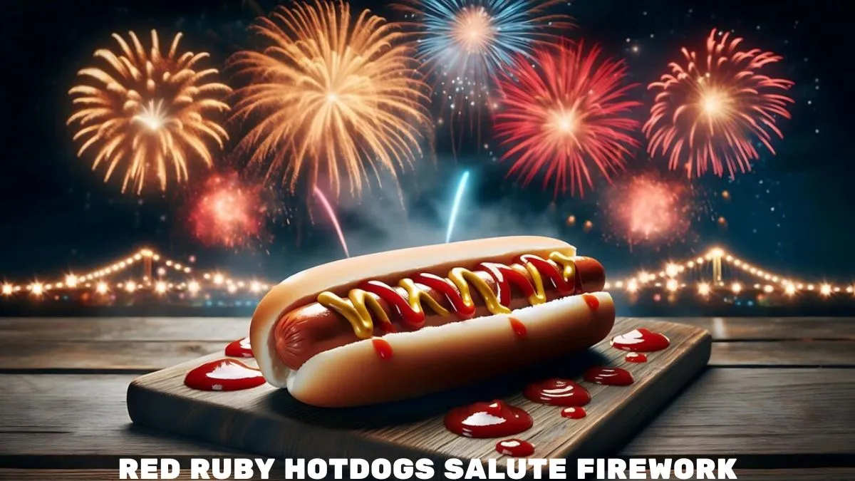 red ruby hotdogs salute firework